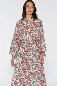 Reva Block Print Kimono Robes