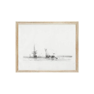 Nautical Sail Art Print on Matte Paper 11 x 14
