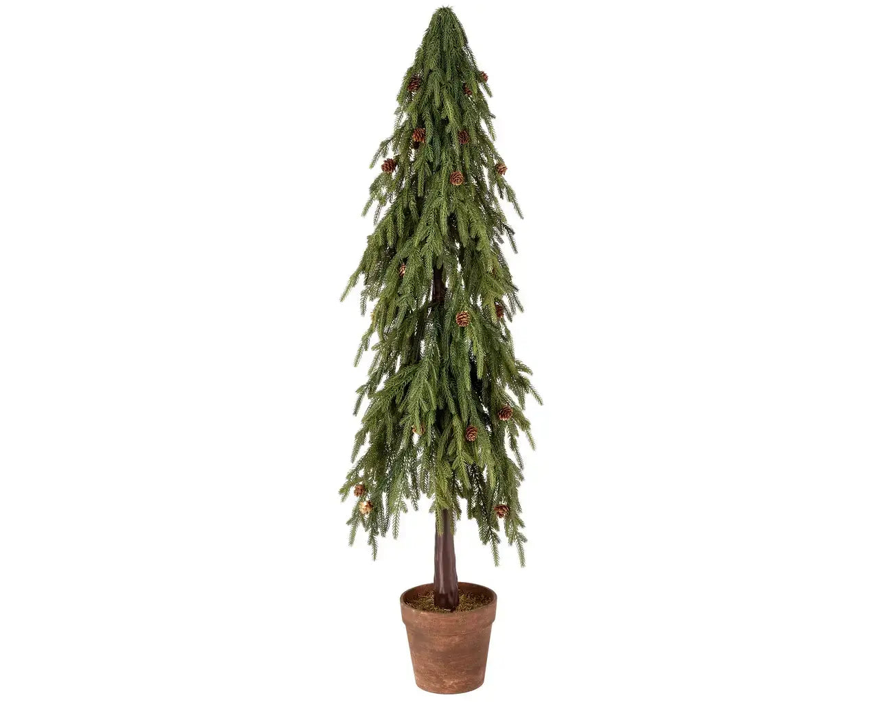 UV Protected Potted Real/Fresh Touch 4' Norfolk Tree - Green