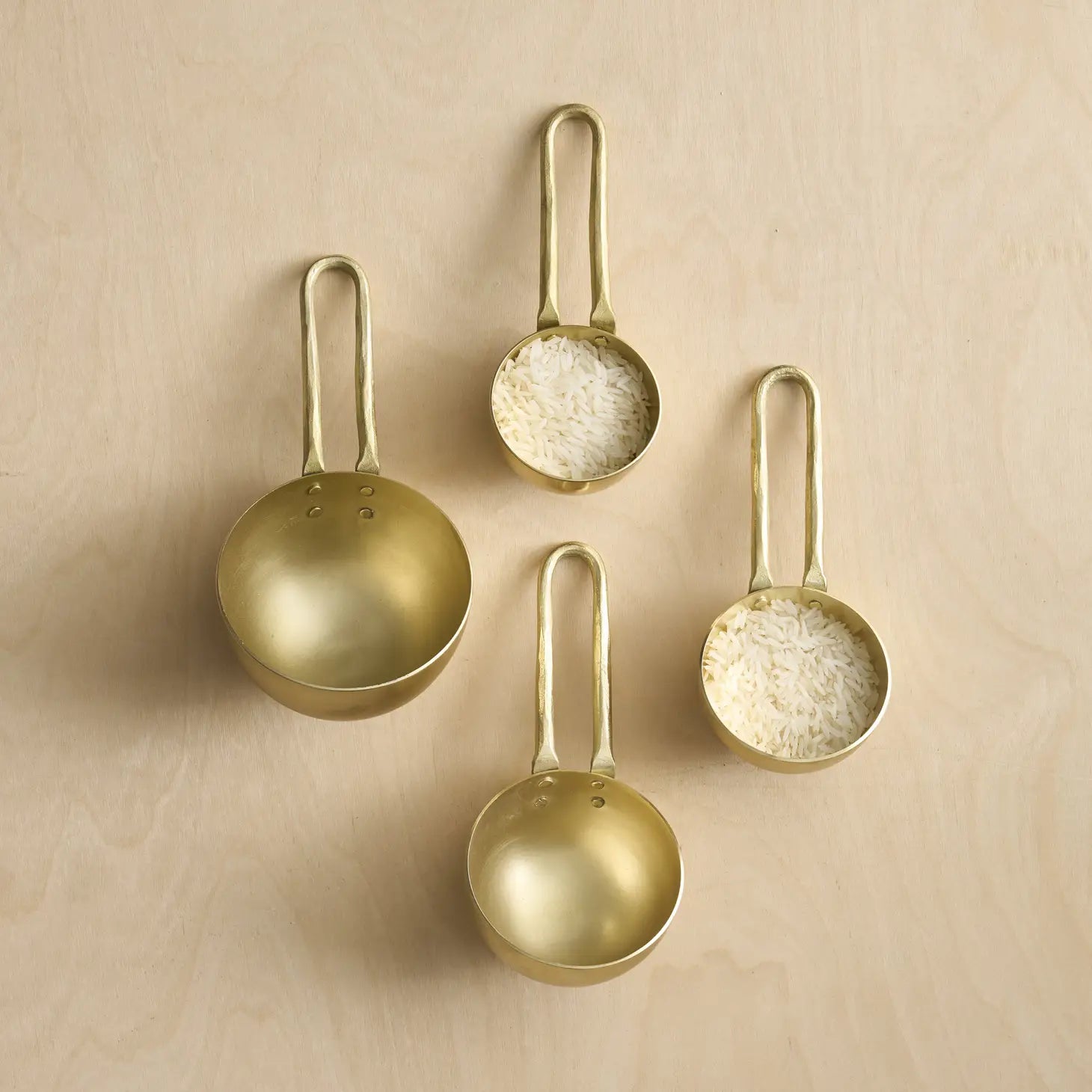 Forge Brass Measuring Scoops
