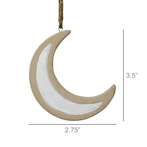 Ornament- Moon Ceramic