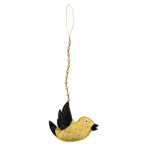 Recycled Sari Bird Ornament