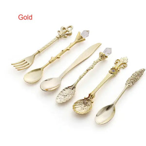 Vintage Spoons set of 6 with fork