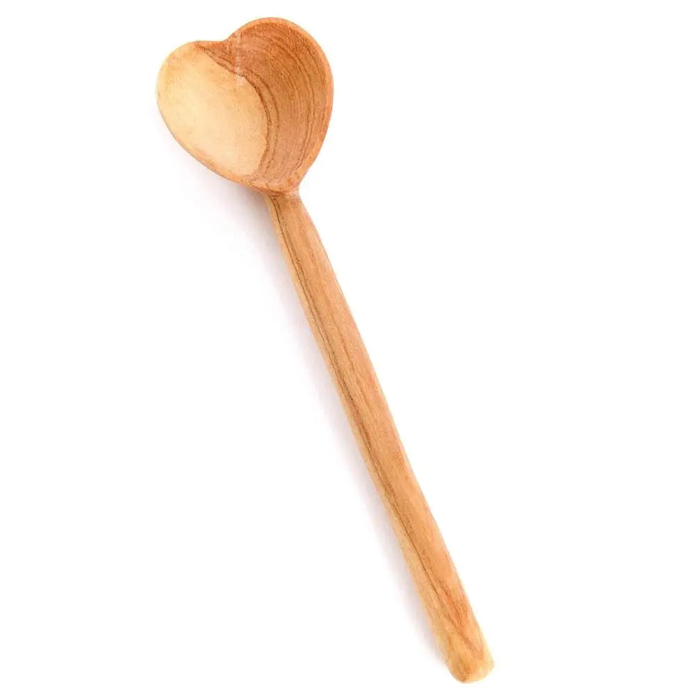 Mango Wood Heart Cooking Spoon