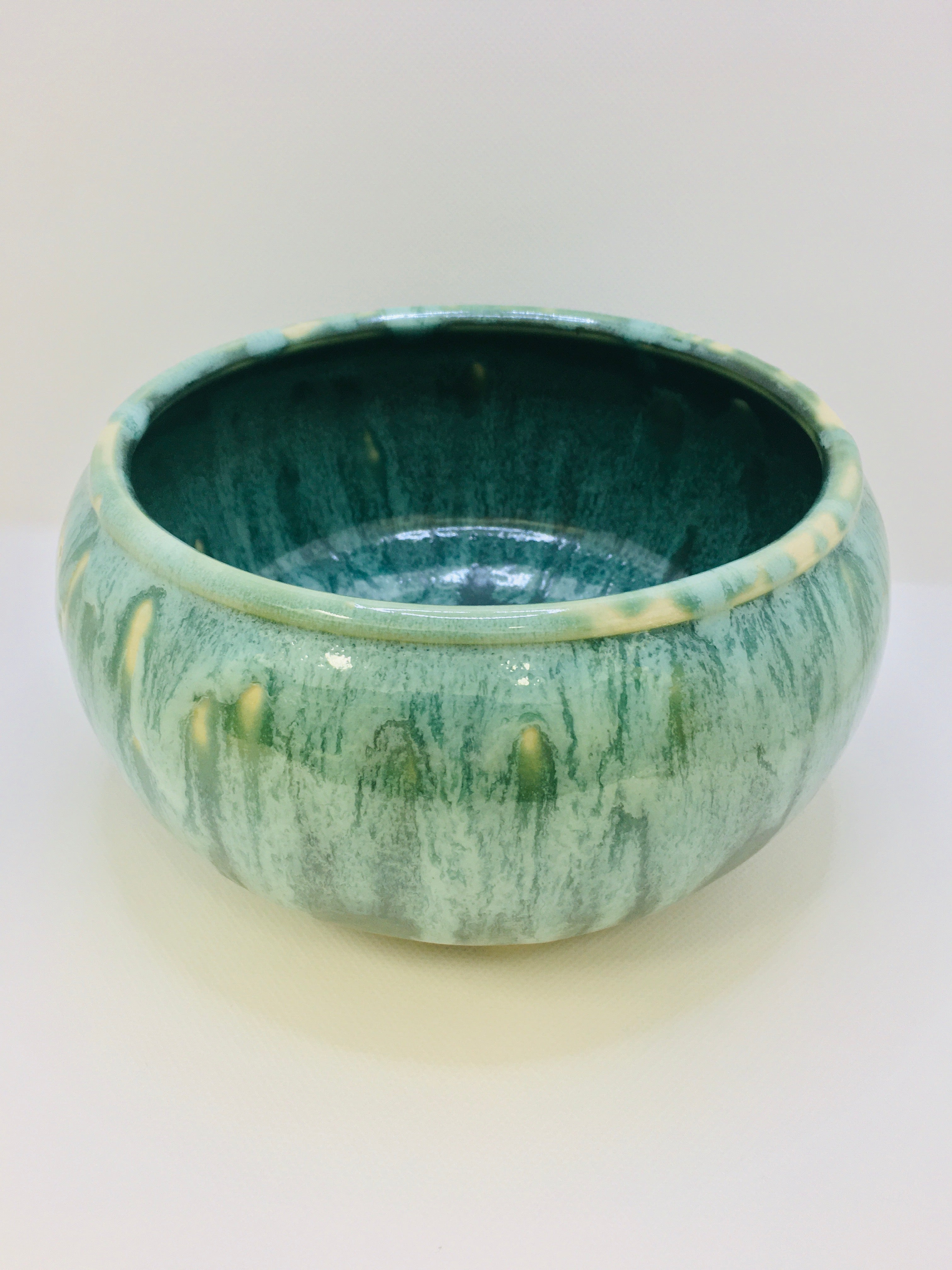 Pottery by Jackie Bowl Green Glaze