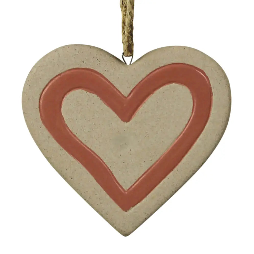 Ornament- Heart Ceramic