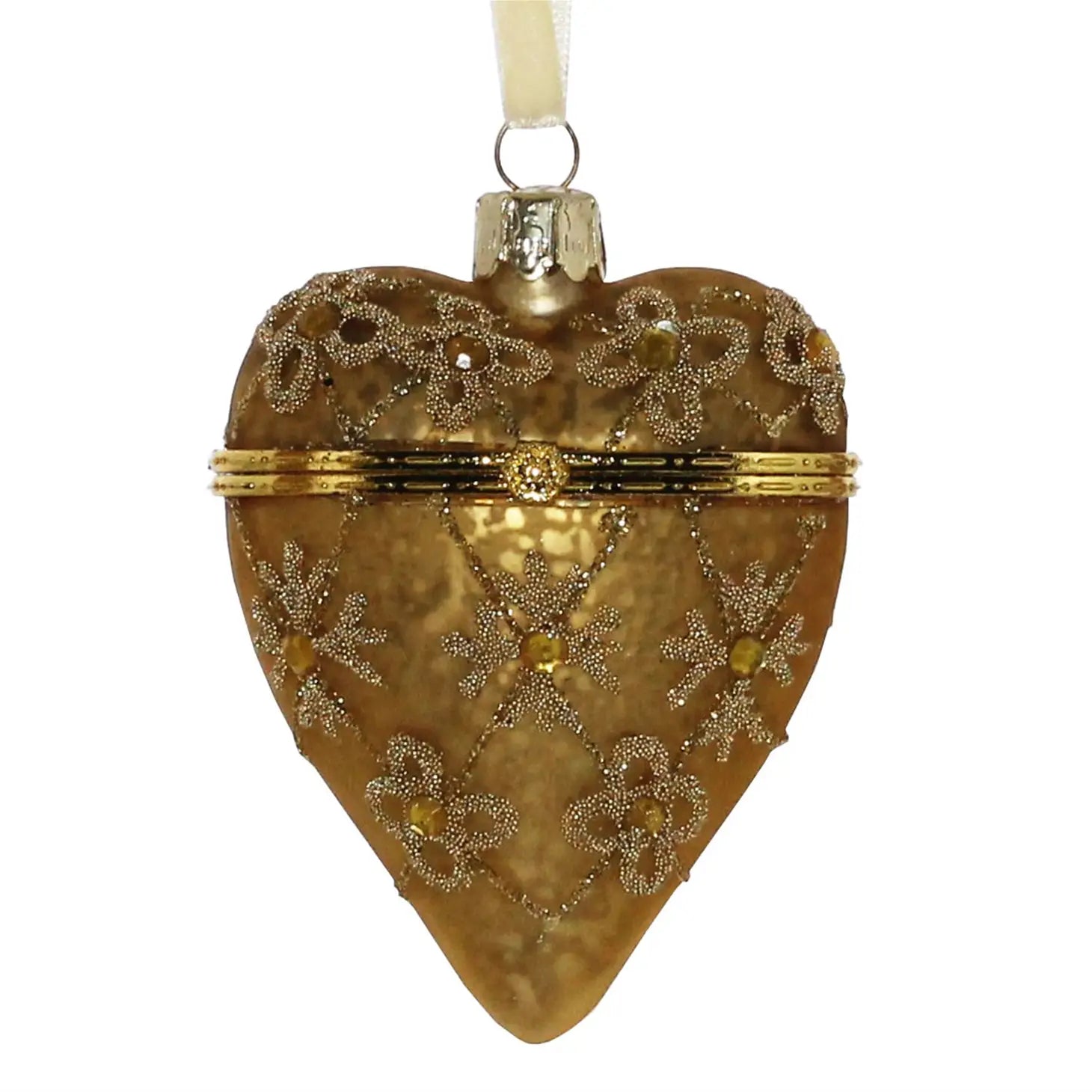 Ornament- Bejewelled Heart Locket