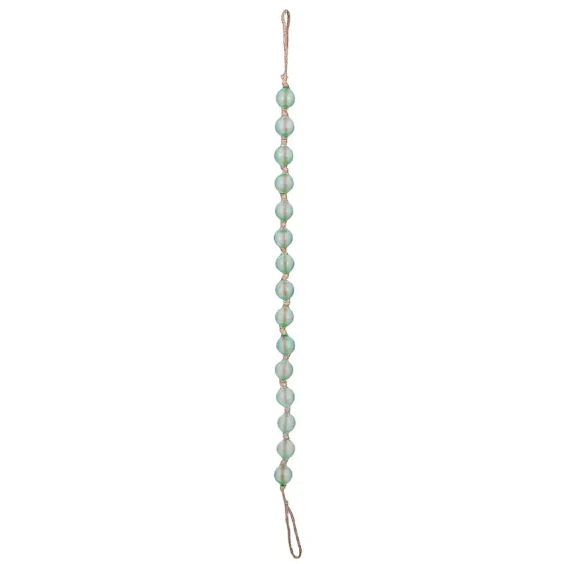 Glass Bead Garland- Aqua