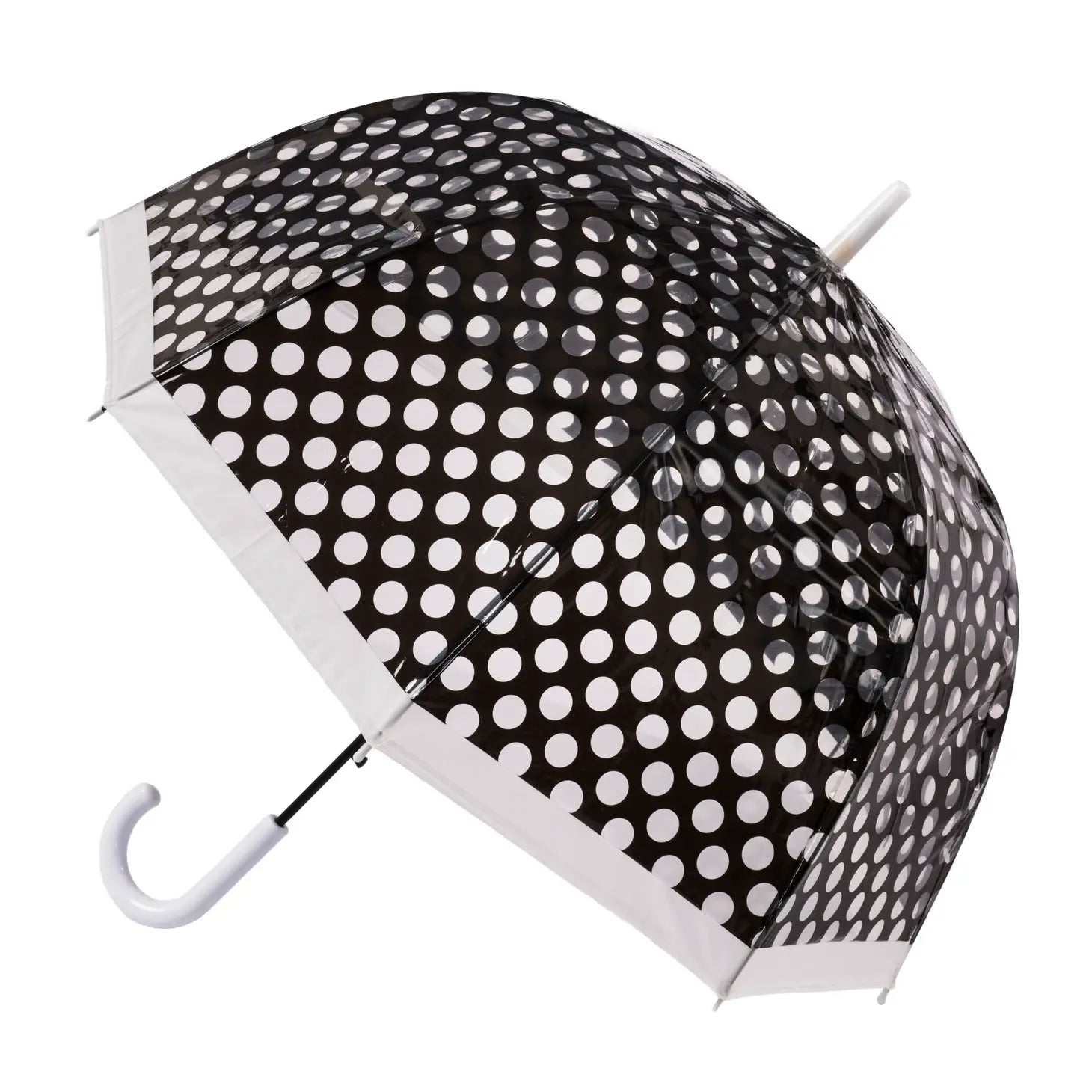 Clear Dome polkadot Umbrella