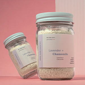 Calming Bath Soak- Lavender and Chamomile 4 Oz