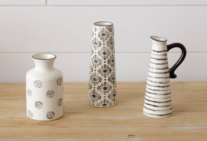 Arabesque And Stripes Bud Vases - various