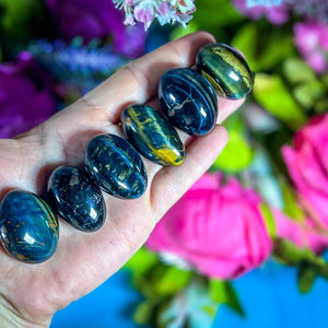 Tumbled Stone Blue Tiger Eye Hawks Eye 2 sizes