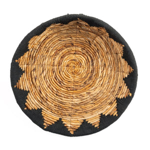 Fair Trade Rounded Wall Basket~ Black