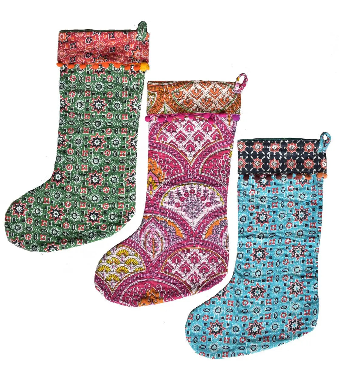 Fair Trade Kantha Stockings~ Various Styles