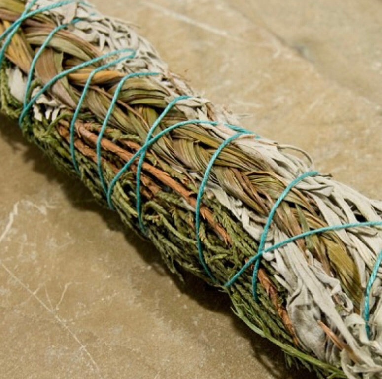 SMUDGE BLEND - WHITE SAGE, JUNIPER AND SWEETGRASS
