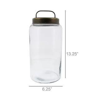 Archer Glass Canister with Metal Lid
