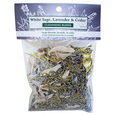 Loose SMUDGE BLEND - White Sage  Lavender and Cedar