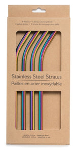 Rainbow Bent Smoothie Straw Pack