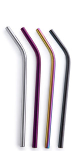 Stainless Bent Smoothie Straws~ Various Colours