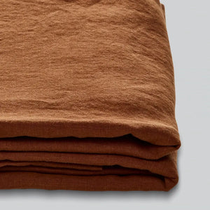 Rust Queen Linen/Cotton Sheet 4pc Set