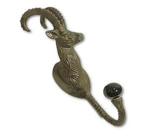 Antiqued Brass Buck Hook